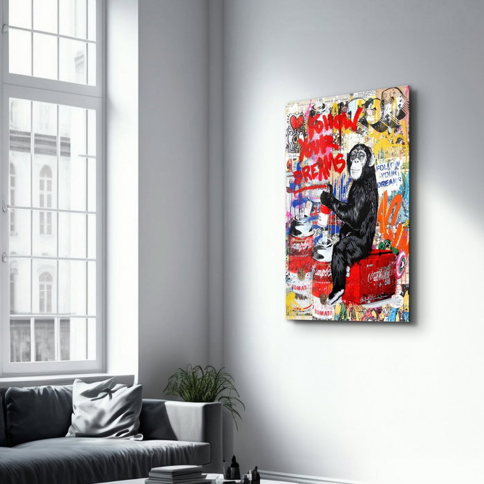 Wallity Pintura Decorativa de Vidrio Templado Multicolor 70 x 110 cm Wallity Pintura Decorativa de Vidrio Templado Multicolor 70 x 110 cm